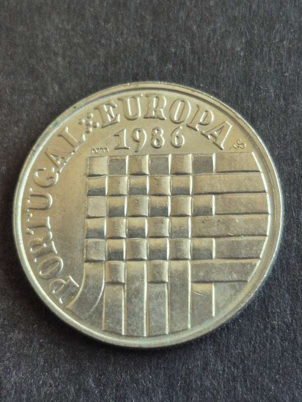 Portugal 25 Escudos 1986 (Euro Market Entry 13 Woven Ribbons)