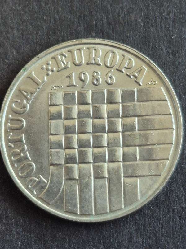 Portugal 25 Escudos 1986 (Euro Market Entry 13 Woven Ribbons)