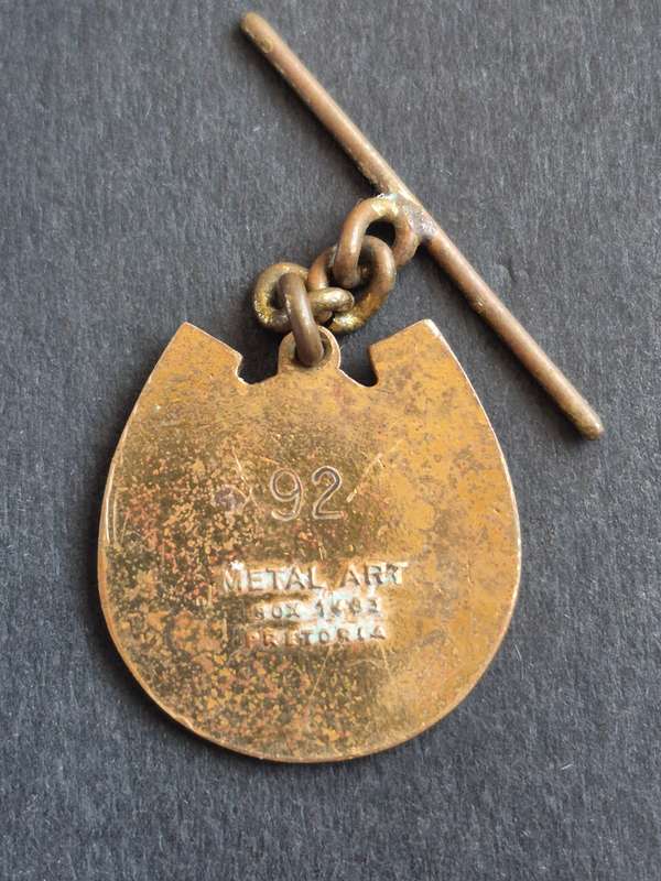 Germiston Sporting Club Enamel Badge 1958-1959 no. 92