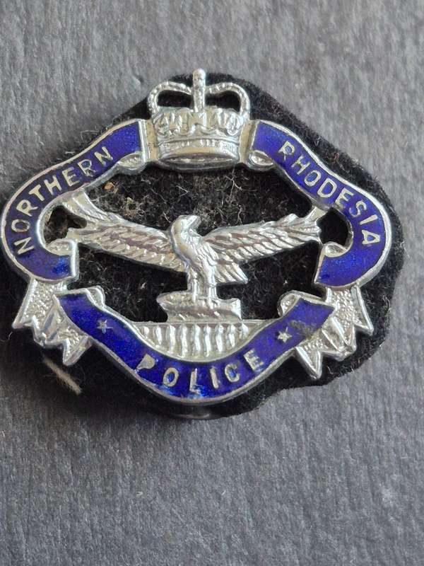 Northern Rhodesia Police Enamel Collar Badge