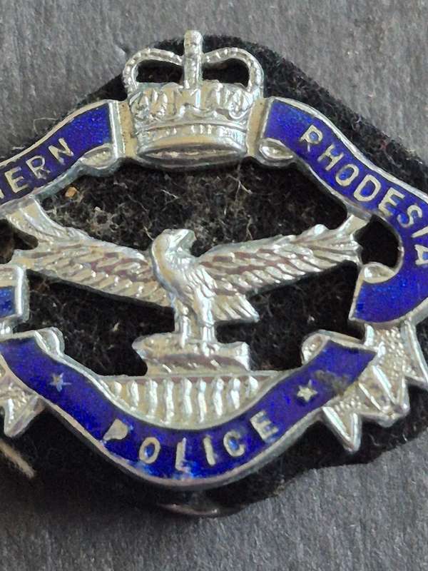 Northern Rhodesia Police Enamel Collar Badge