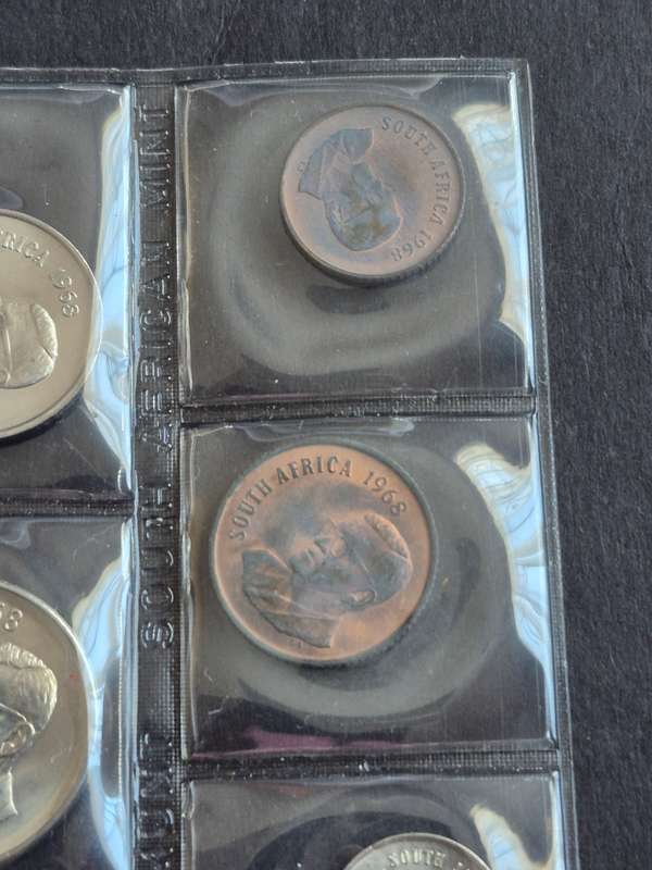 SA Mint Pack 1968 English (missing Silver One Rand)