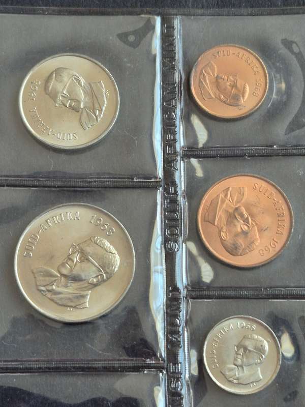 SA Mint Pack 1968 Afrikaans (missing Silver One Rand)