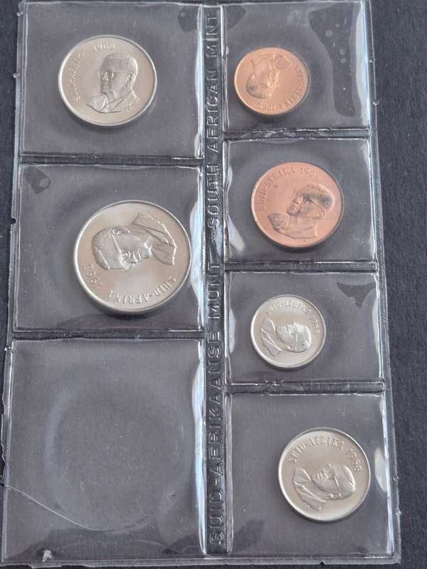 SA Mint Pack 1968 Afrikaans (missing Silver One Rand)