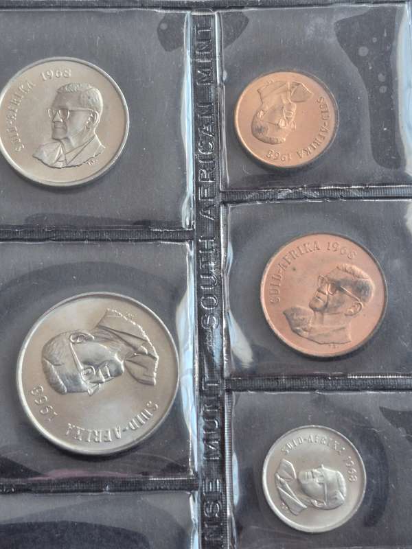 SA Mint Pack 1968 Afrikaans (missing Silver One Rand)