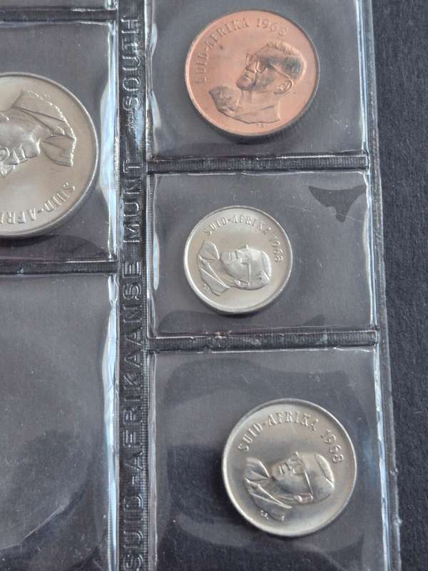 SA Mint Pack 1968 Afrikaans (missing Silver One Rand)