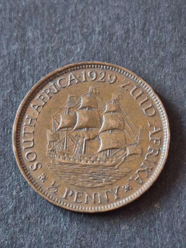 Union 1/2 Penny 1929 (very nice condition)
