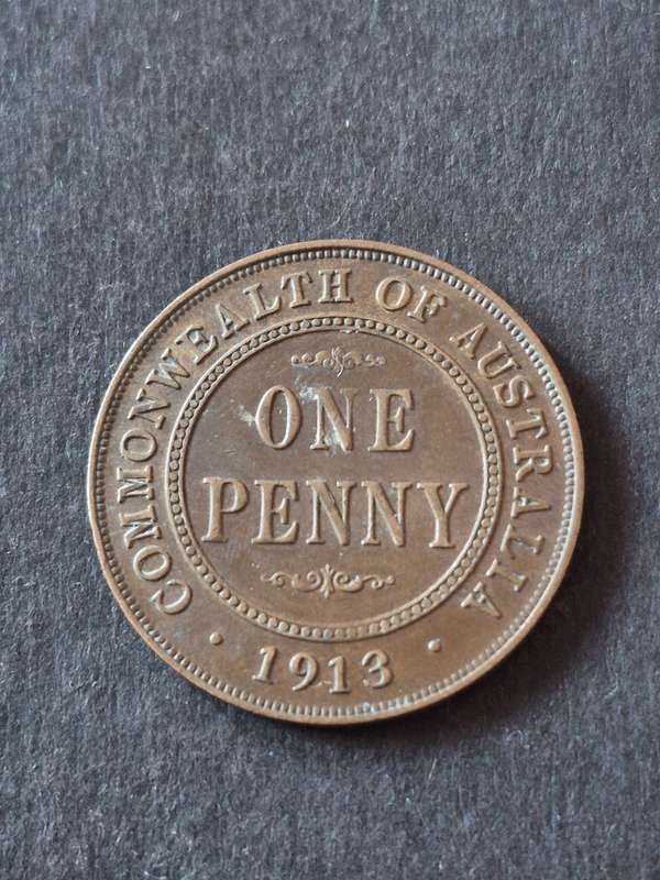 Australia One Penny 1913 King George IV (nice condition)