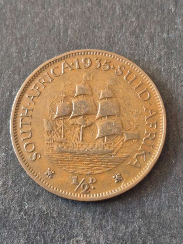 Union 1/2 Penny 1935