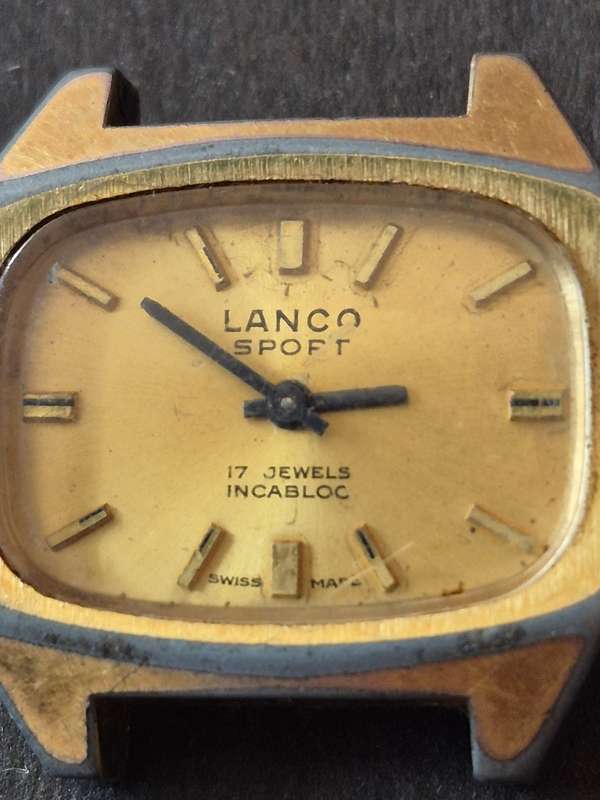 Vintage Ladies Lanco Sport 17 Jewels Incablock Wrist Watch (not working)