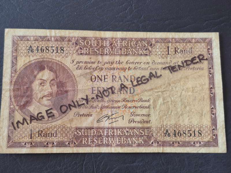 G Rissik One Rand 1st issue 1962