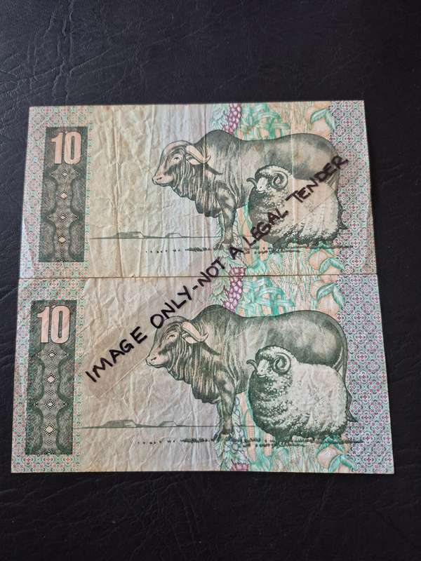 2 x SA Ten Rand CL Stals and GPC De Kock