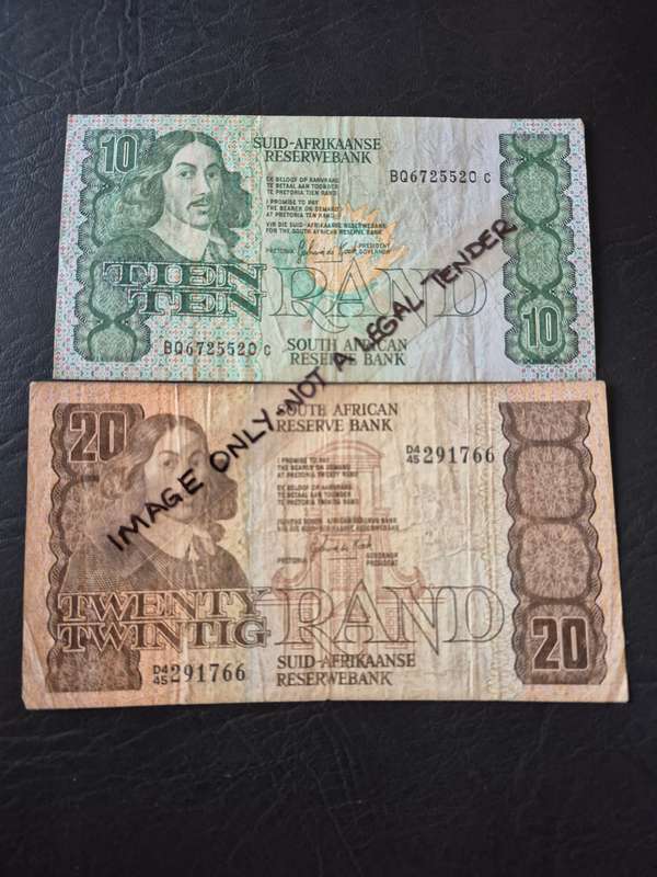 GPC de Kock Ten and Twenty Rand