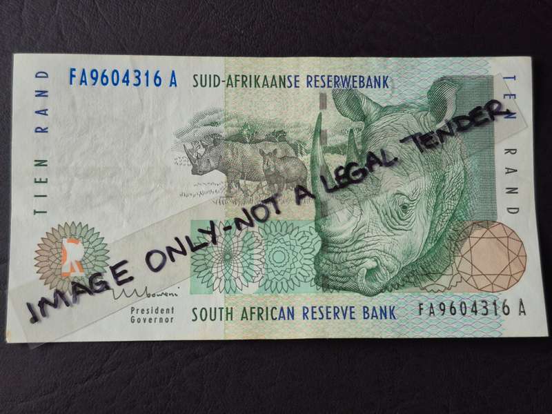 TT Mboweni Ten Rand 1st issue 1999 (excellent condition)