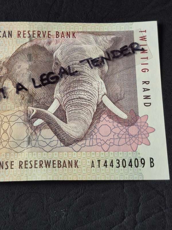 TT Mboweni Twenty Rand 1st issue 1999 (excellent condition)