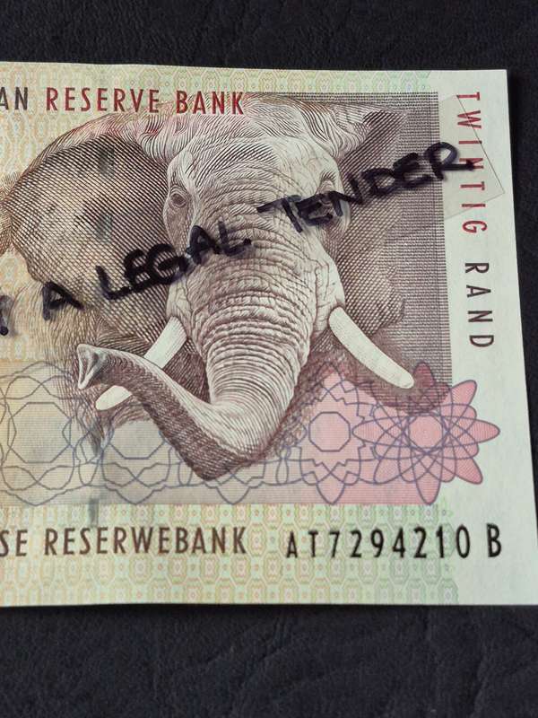 TT Mboweni Twenty Rand 1st issue 1999 (excellent condition)