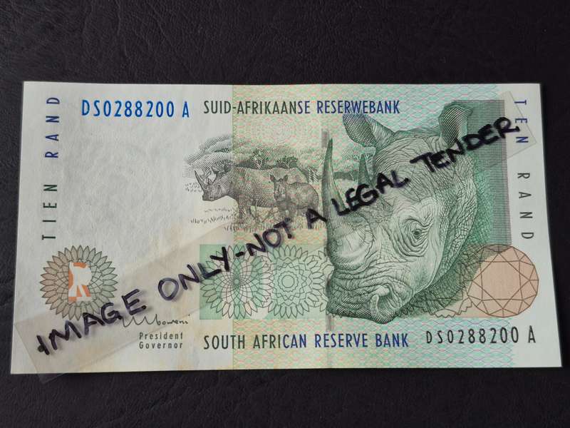 TT Mboweni Ten Rand 1st issue 1999