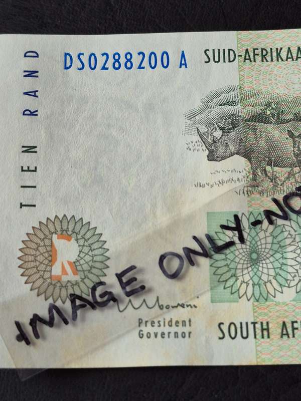 TT Mboweni Ten Rand 1st issue 1999