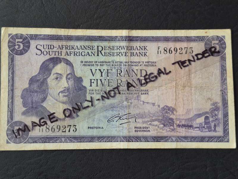 G Rissik Five Rand 2nd and only issue