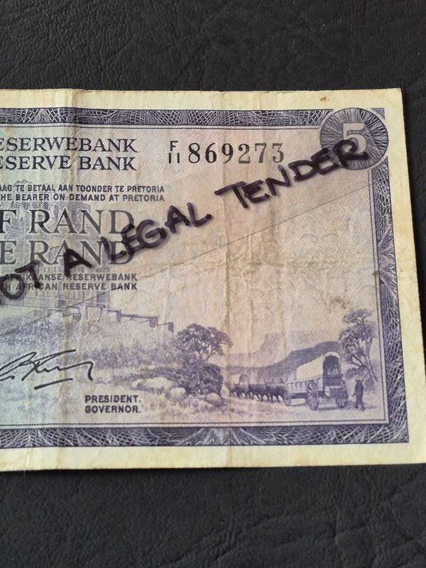 G Rissik Five Rand 2nd and only issue