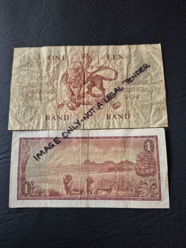 G Rissik One Rand 1st issue 1962 and 2nd issue 1966