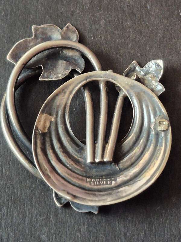 Vintage Sterling Silver 'Mari-Lou' Brooch 15.9g (pin broken)