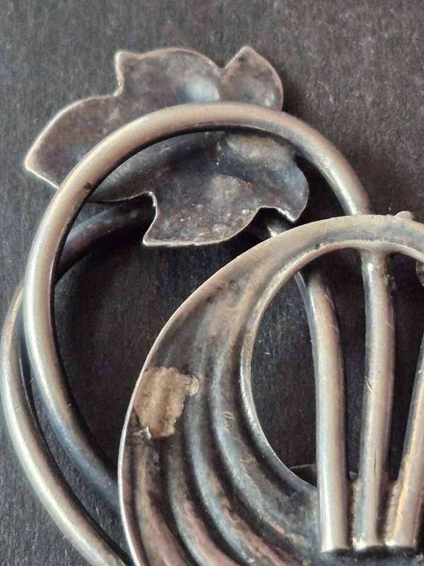Vintage Sterling Silver 'Mari-Lou' Brooch 15.9g (pin broken)