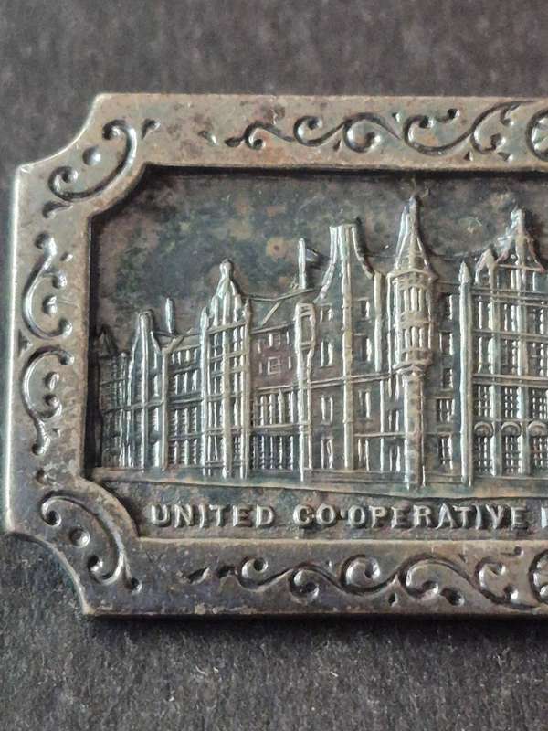 Victorian Sterling Silver Brooch United Co-operative Baking Society Ltd 1897 8g