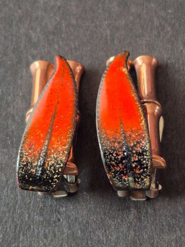 Matisse Ranoir Copper Enamel Clip Earrings