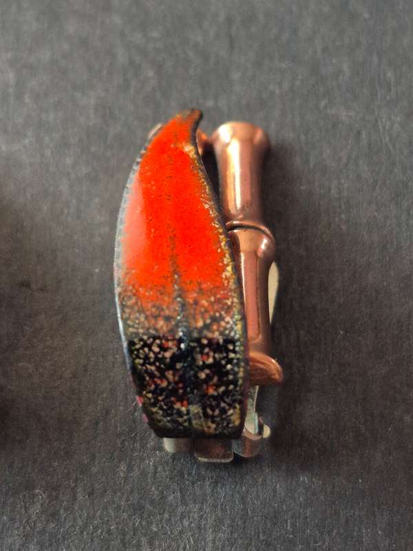 Matisse Ranoir Copper Enamel Clip Earrings