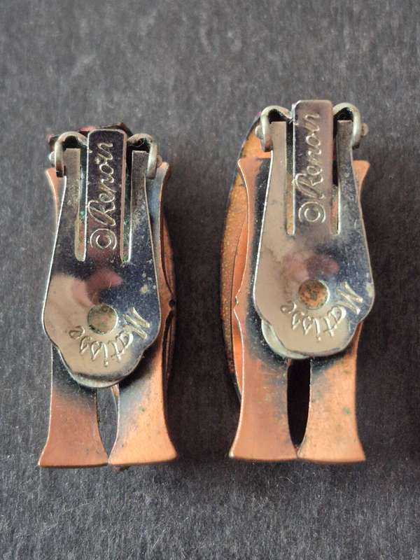 Matisse Ranoir Copper Enamel Clip Earrings