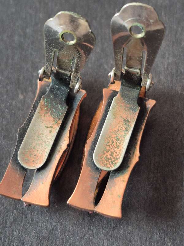 Matisse Ranoir Copper Enamel Clip Earrings