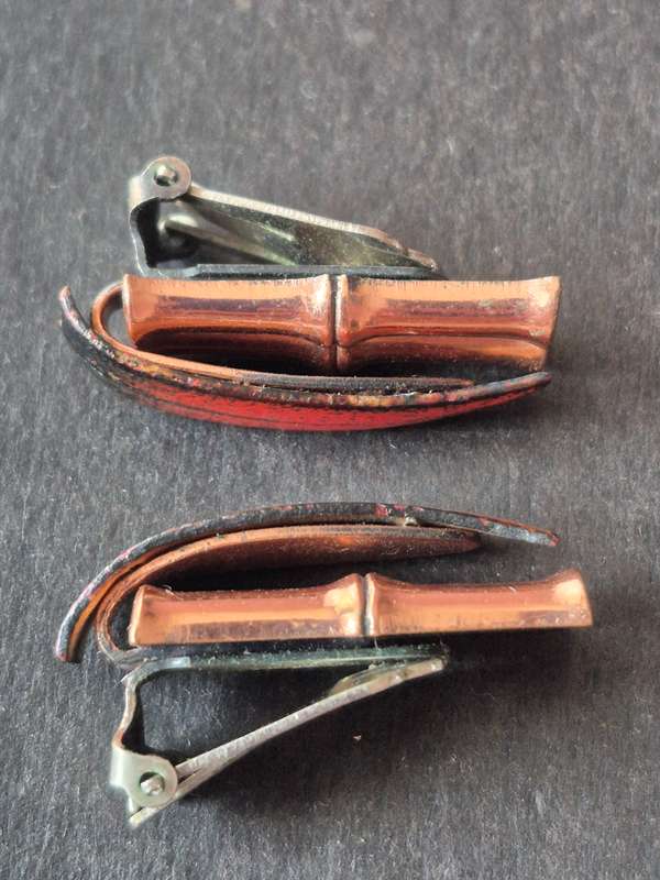 Matisse Ranoir Copper Enamel Clip Earrings