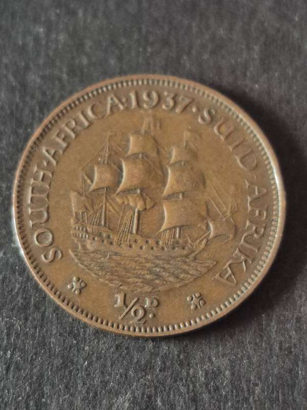 Union 1/2 Penny 1937