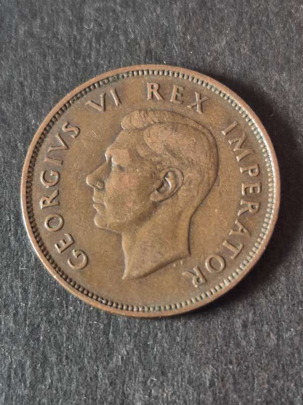 Union 1/2 Penny 1937