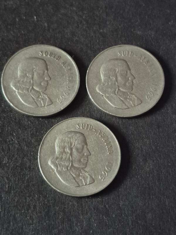 3 x Republic 20 Cents 1965