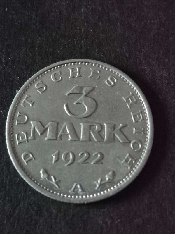 Deutsches Reich 3 Mark 1922