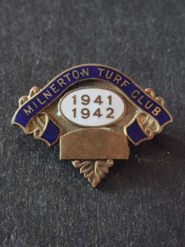 Milnerton Enamel Turf Club Badge 1941-1942 no. 243