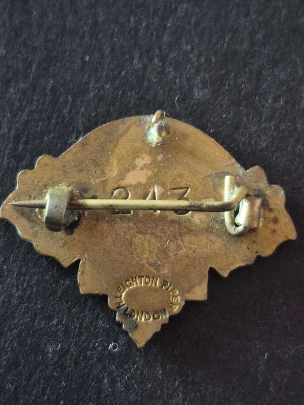 Milnerton Enamel Turf Club Badge 1941-1942 no. 243