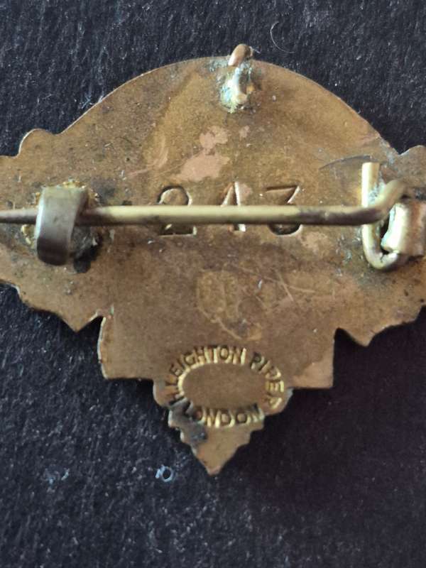 Milnerton Enamel Turf Club Badge 1941-1942 no. 243