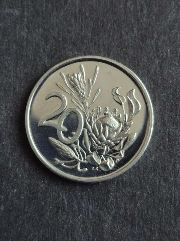Republic 20 Cents 1973 Proof (scarce date)