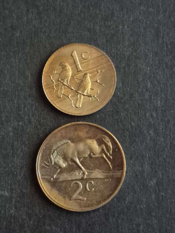 Republic One and Two Cents 1980 Proof