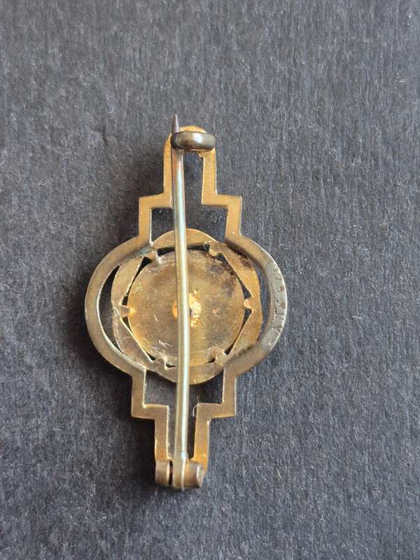Antique Victorian Pin Brooch (gold plated)