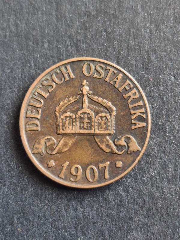 Deutsche Ostafrika One Heller 1907J