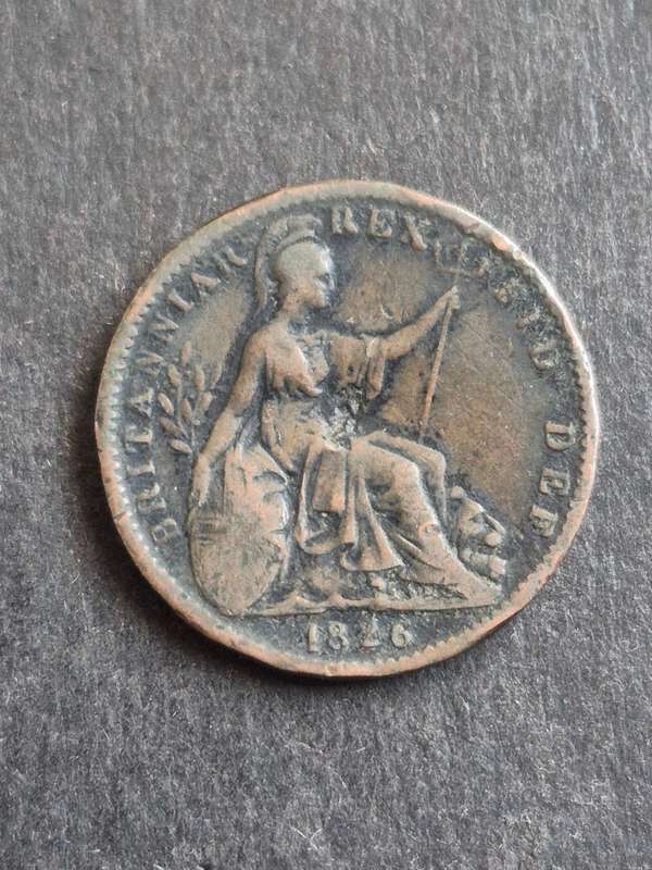 UK Farthing George III 1826