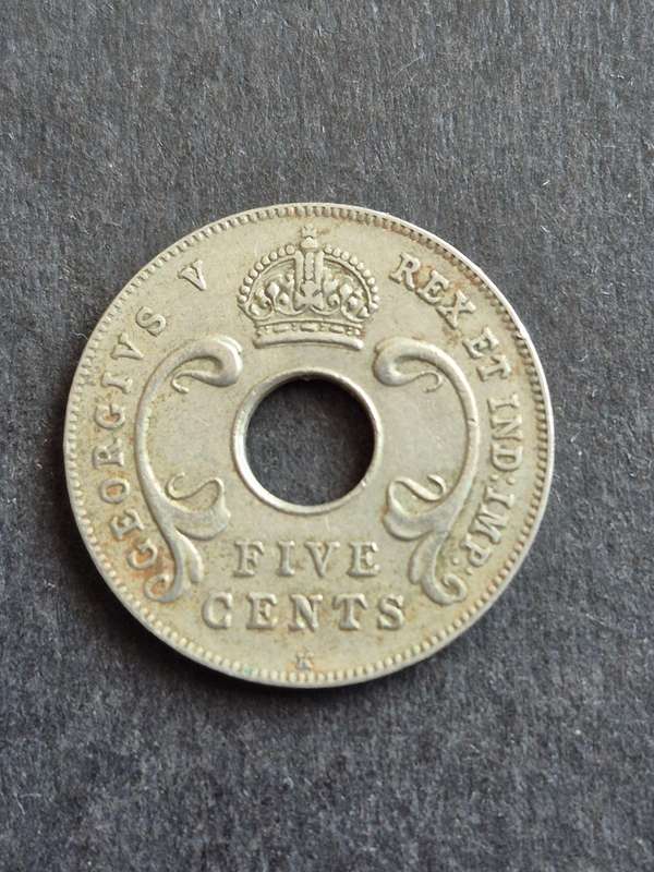East Africa and Uganda Protectorates 5 Cents 1914