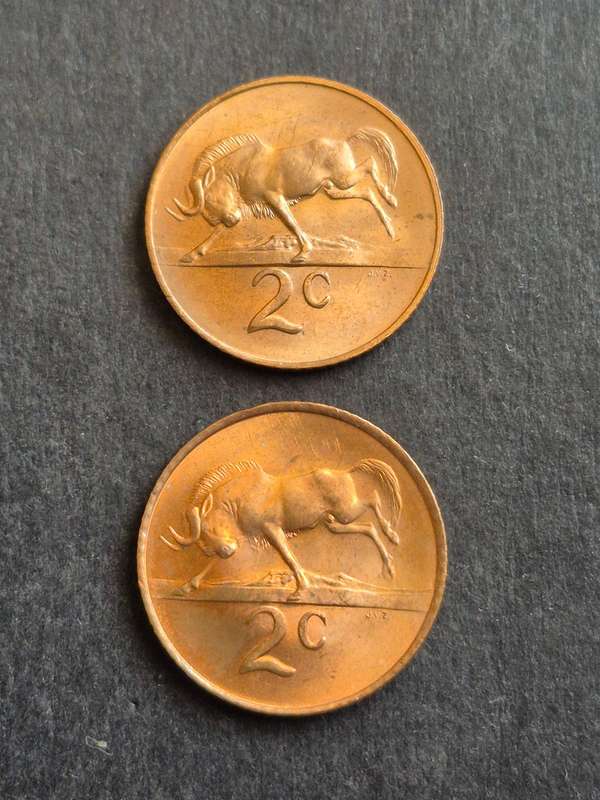 2 x Republic Two Cents 1965 English