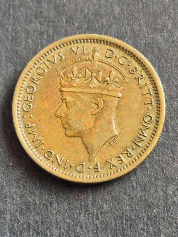 British West Africa Sixpence 1943