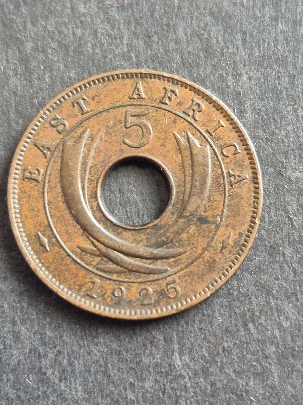 East Africa 5 Cents 1925