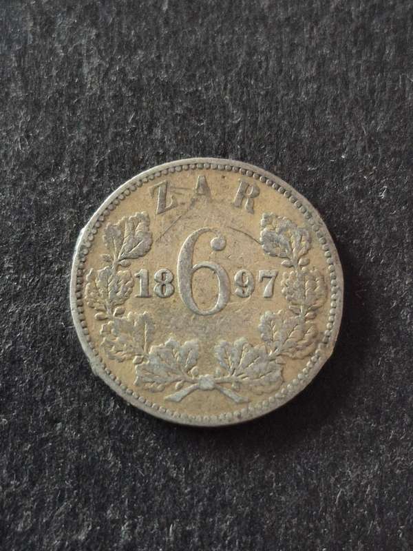 ZAR Sixpence 1897 (Filler coin)
